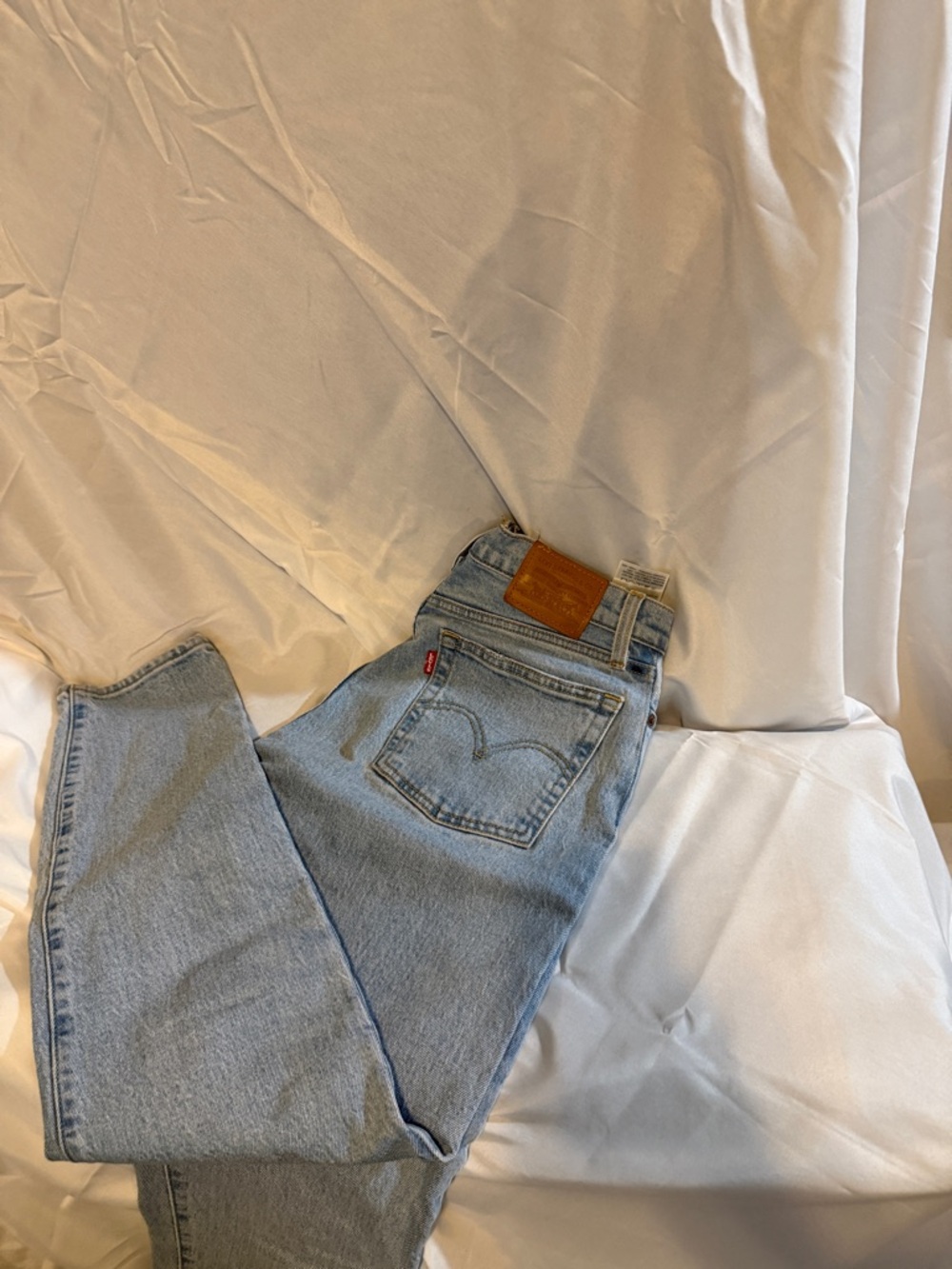 Levi's Light Blue High-Rise Straight Jeans